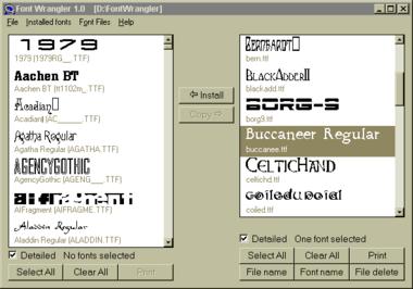 AMI Font Wrangler