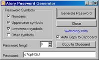 Atory Password Generator