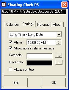 Floating Clock