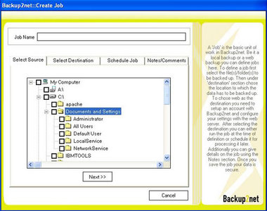 Backup2Net