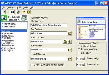 CD Menu Builder