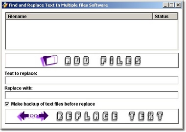 Find and Replace Text In Multiple Files Software