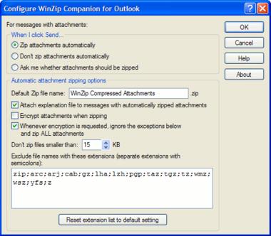 WinZip Companion for Outlook