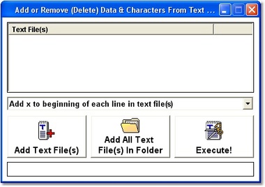 Add or Remove (Delete) Data & Characters From