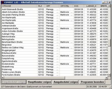 Geodaten German Streets (deutsch)