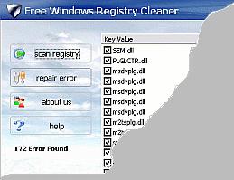 Free Windows Registry Cleaner
