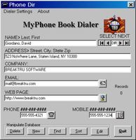 MyPhone Book Dialer