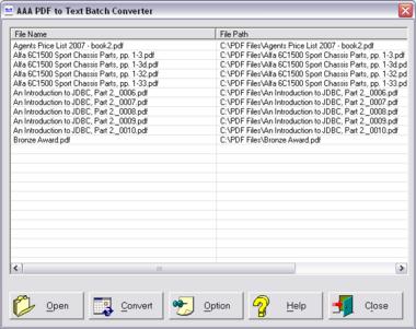 3A PDF to Text Batch Converter