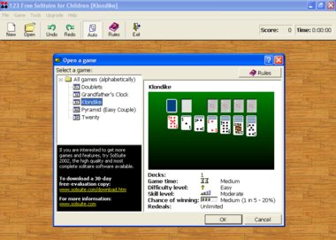 123 Free Solitaire 2003 for Children - Free Solita