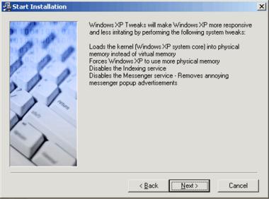 Windows XP Tweaks