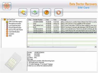 SIM Card Message Recovery