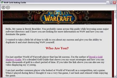 WoW Gold Making Guide