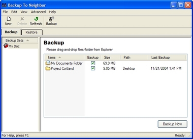 Backup To Neighbor