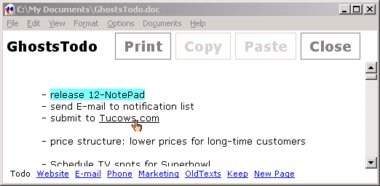 12Ghosts Notepad